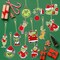 12Pcs Christmas Diamond Art Keychains DIY Diamond Keychain Gifts for Women